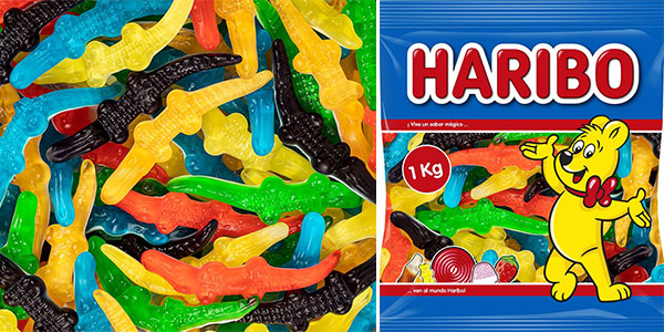 Chollo Bolsa de gominolas Lagartones Haribo de 1 kg por sólo 4,59€ (-62%)