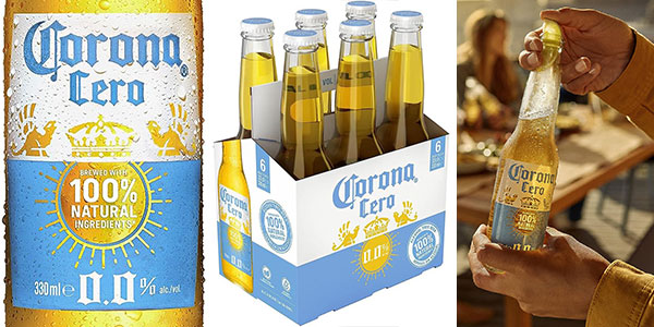 Chollo Pack de 24 cervezas sin alcohol Corona Cero de 33 cl por sólo 24€ (-38%) ¡Sólo 1€ cada una!