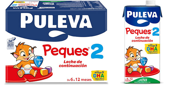 Chollo Pack x6 Leche de continuación Puleva Peques 2 de 1 litro por sólo 10,50€