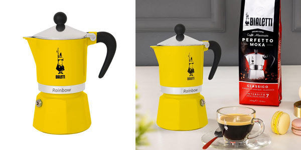 Chollo Cafetera italiana Bialetti Rainbow para 3 tazas por sólo 14,99€ (-50%)