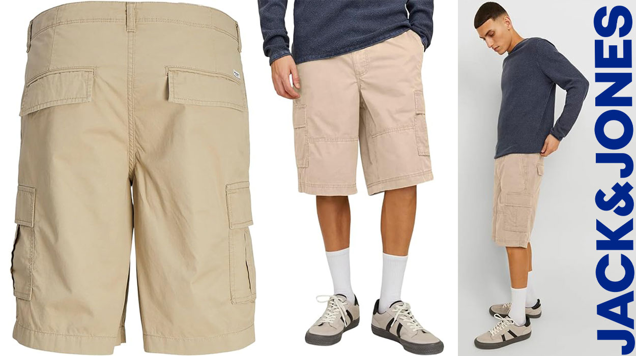 ¡Chollo a la vista! Amazon rebaja a lo loco estas bermudas cargo Jack & Jones ideales para el verano