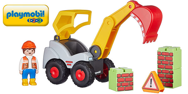 Chollo Set Pala excavadora de Playmobil 1.2.3 por sólo 8,77€ (-51%)