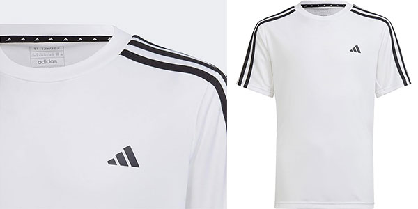 Chollo Camiseta Adidas Essentials Train 3-Stripes para niños por sólo 12,99€ (-35%)