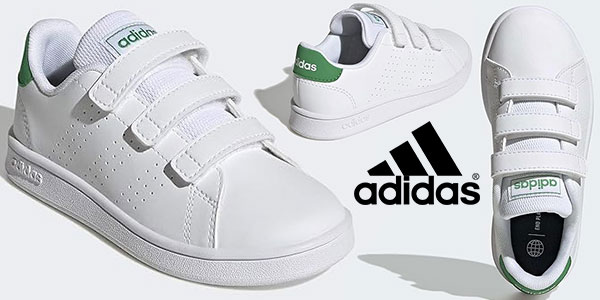 Chollo Zapatillas Adidas Advantage Court Lifestyle Hook-and-Loop para niños por sólo 21,49€ (-43%)