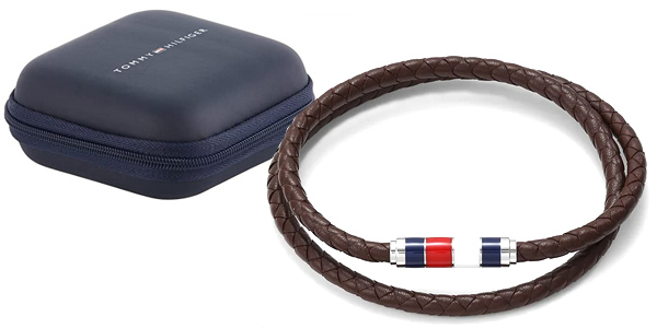 Chollo Pulsera de acero y cuero Tommy Hilfiger para hombre por sólo 21,25€ (16% de descuento)