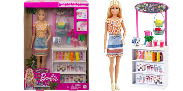 Chollazo Playset Barbie Puesto de Smoothies con accesorios por sólo 9,50€ (-73%)