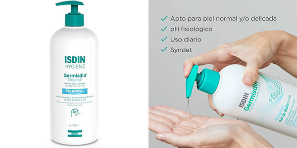 Chollo Gel de baño Isdín Germisdín de 1 litro por sólo 10,99€ (12% de descuento)