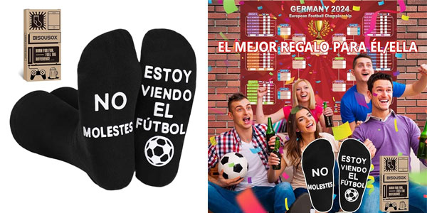 Chollo Calcetines Bisousox divertidos para futboleros por sólo 5,39€ con cupón (-40%)