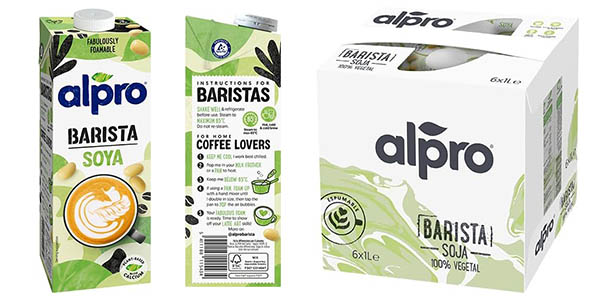 Chollo Pack x6 Bebida Alpro Barista Soja de 1 litro cada una por solo 11,17€ (-15%)