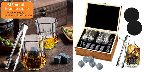 Para todos los whisky lovers este set de vasos trae todo lo necesario para extraer todo el sabor a la bebida y tiene un precio redondo