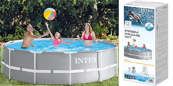 Chollo Piscina redonda desmontable Intex Prism Frame con depuradora por sólo 199€ con envío gratis (-39%)