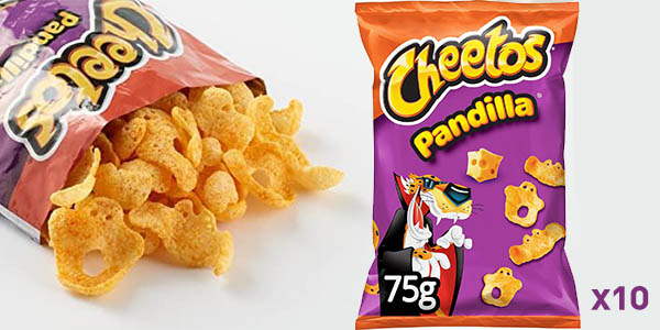 Chollazo Pack de 10 bolsas de Cheetos Pandilla de 75 gramos por sólo 10€ con descuento automático (-47%)