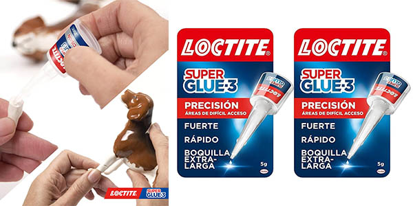 Chollo Pack x2 Loctite Super Glue-3 Precisión de 5 gramos cada uno por solo 8,65€ (-33%)