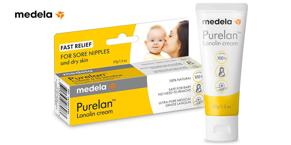 Chollo Crema de lanolina Medela Purelan 100% natural para pezones agrietados por sólo 7,99€ (47% de descuento)