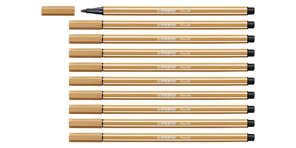 Chollo 10 Rotuladores acuarelables Stabilo Pen 68 de 1 mm por sólo 4,97€ (63% de descuento)