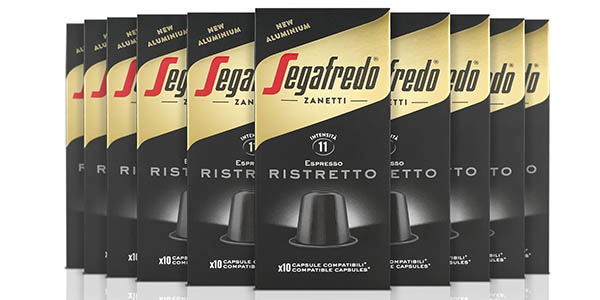 Chollo Pack x100 cápsulas de café Segafredo Zanetti Ristretto por solo 26,95€ ¡A solo 2,69€ cada caja!