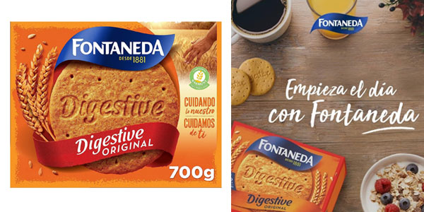 Chollo Pack x3 Galletas Fontaneda Digestive Original de 700 g por sólo 7,78€ con oferta 3×2 ¡2,59€ cada una!