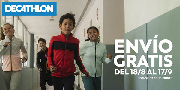 Envíos gratis en Decathlon sin mínimo de compra hasta el 30 de septiembre ¡Aprovecha!