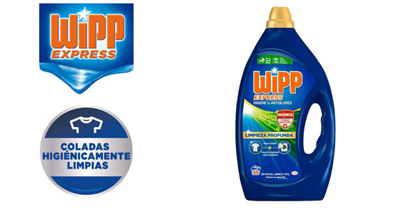 Chollo Wipp Express Anti Olores Detergente Líquido de 55 lavados por sólo 13,56€ (-25%)