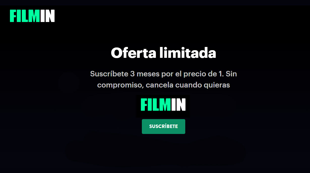 Oferta de verano en FILMIN: Suscríbete 3 meses por el precio de 1