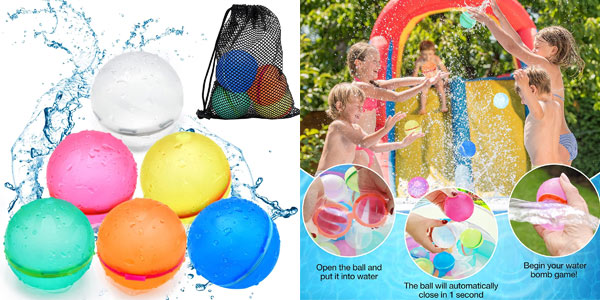 Chollo Pack x6 Globos de agua reutilizables por sólo 15,99€ (-30%) ¡Top ventas!