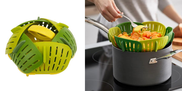 Chollo Cesta vaporera plegable Joseph Joseph Bloom para cocer verduras por sólo 6,29€ (-65%)