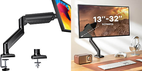 Chollo Soporte ErGear ajustable y giratorio para monitor de hasta 32″ por sólo 19,99€ con cupón descuento (-50%)