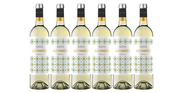 Chollo Pack x6 Vino blanco Azumbre Verdejo D.O Rueda de 750 ml por sólo 18,90€ (-32%)