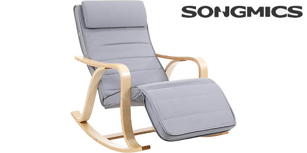 Chollo Sillón de relax mecedora SONGMICS con posición ajustable por sólo 59,71€ con envío gratis (50% de descuento)