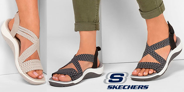 Chollo Sandalias Skechers Reggae Cup-oh, Snap! para mujer por sólo 35,23€ con envío gratis y cupón (-45%)