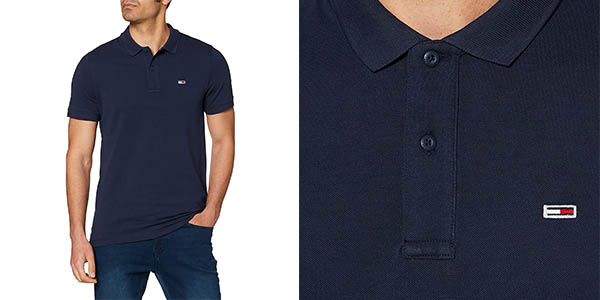 Chollo Polo Tommy Hilfiger TJM Classics Solid Stretch para hombre por sólo 55,90€ con envío gratis (30% de descuento)