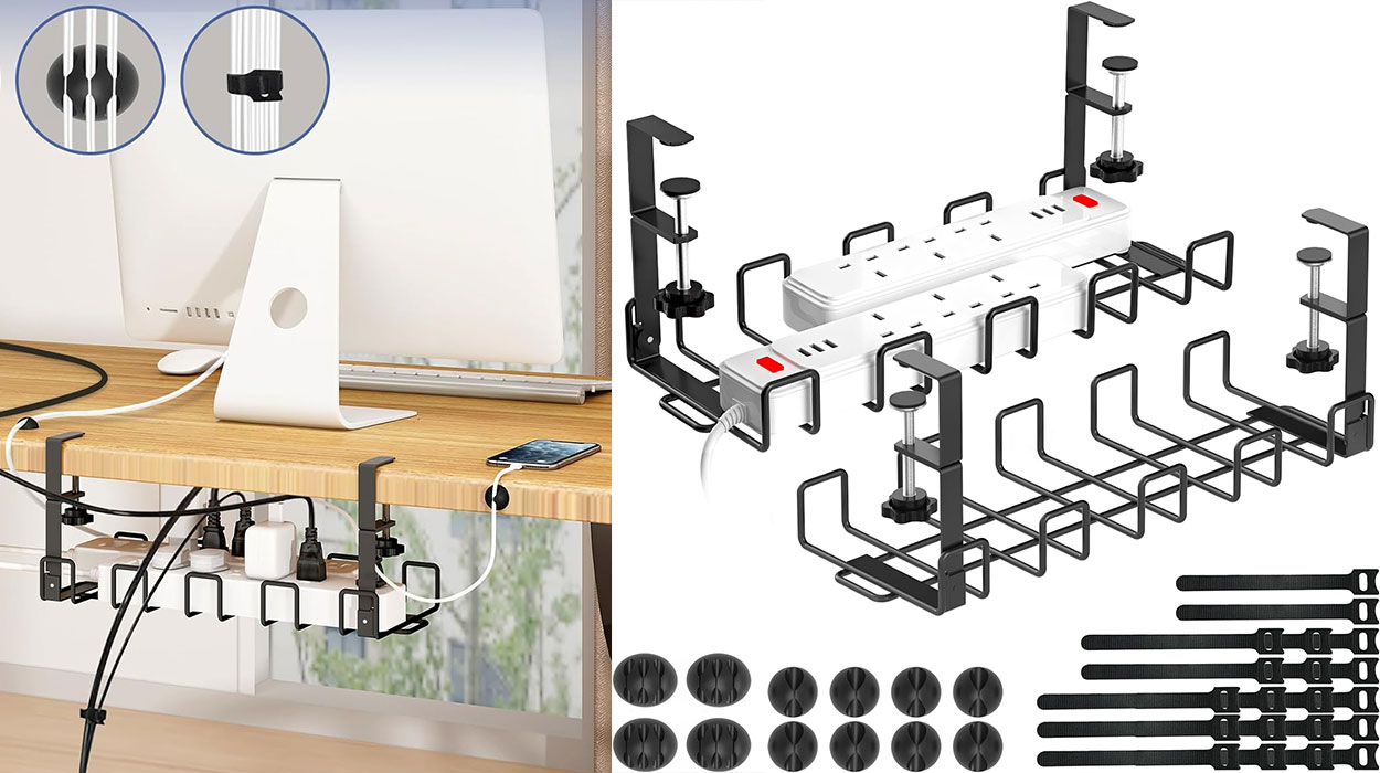 Mantén a raya los cables del ordenador de la forma más sencilla y económica con este pack organizador a mitad de precio en Amazon