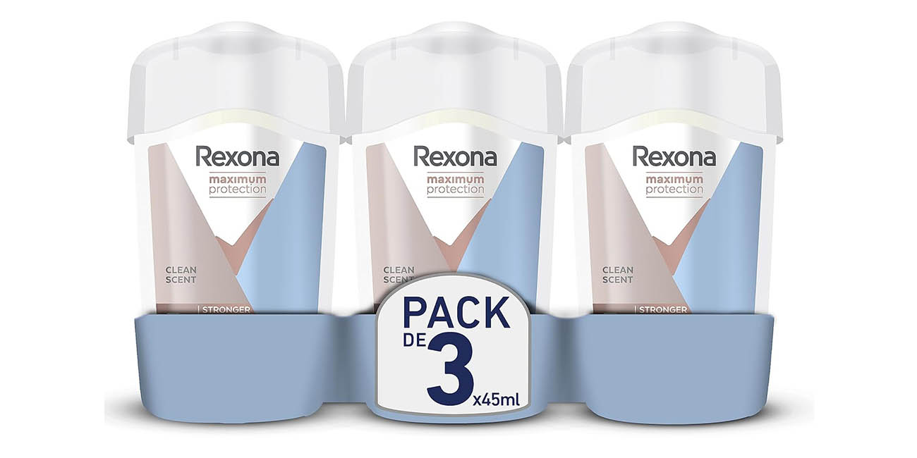 Chollo Pack x3 Desodorantes antitranspirantes Rexona Maximum Protection por sólo 10,76€ (30% de descuento)