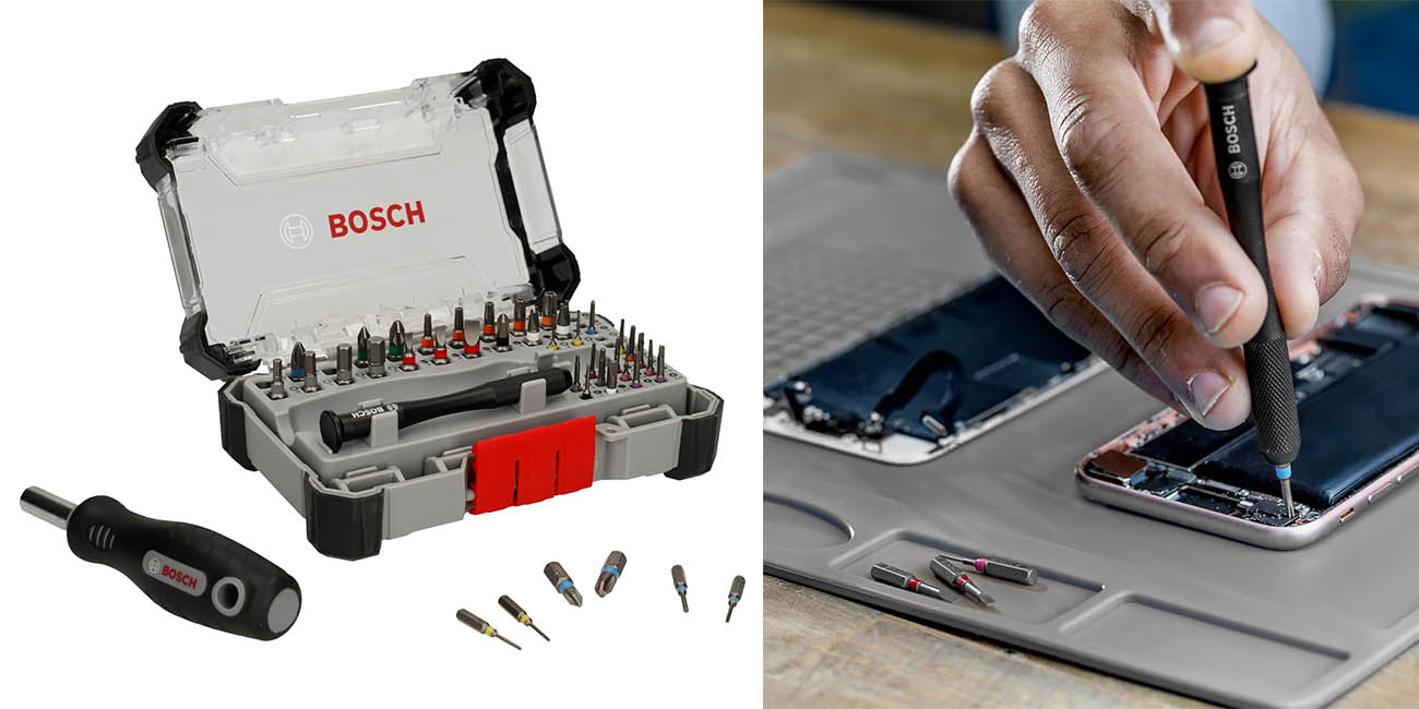 Chollo Caja de 42 puntas de atornillar de precisión Bosch por solo 25,06€ (-22%)