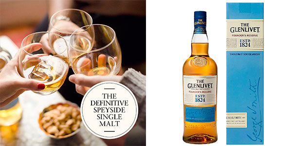 Chollo Whisky The Glenlivet Founder’s Reserve de 700 ml por sólo 26,49€ (-20%)