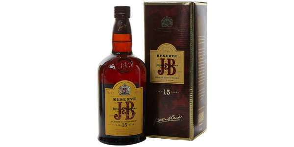 Chollo JB Reserva 15 años Blended Scotch Whisky de 700 ml por sólo 24,99€ (26% de descuento)