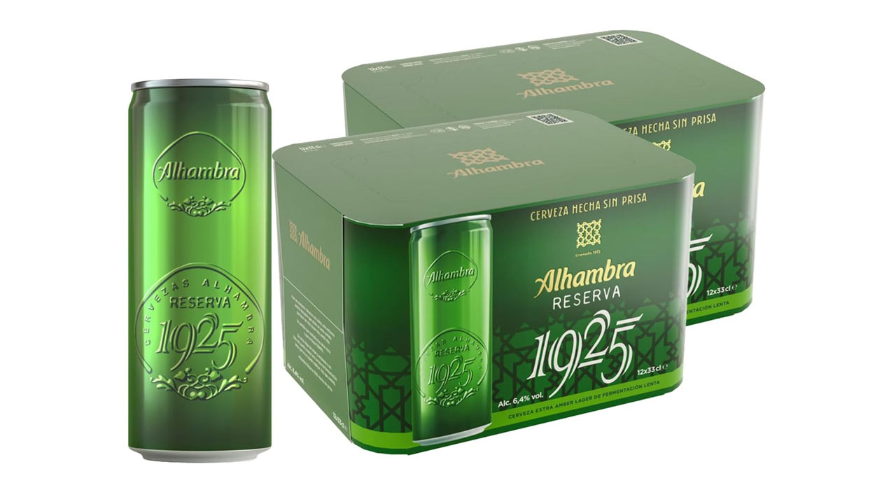 Chollo Pack x24 Latas de cerveza Alhambra Reserva 1925 de 33 cl por sólo 21,99€ (-27%) ¡0,91€ cada una!