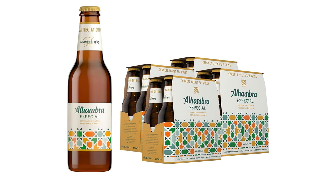 Chollo Pack de 24 botellines Alhambra Especial de 25 cl por sólo 10,49€ (-30%) ¡0,43€ cada uno!