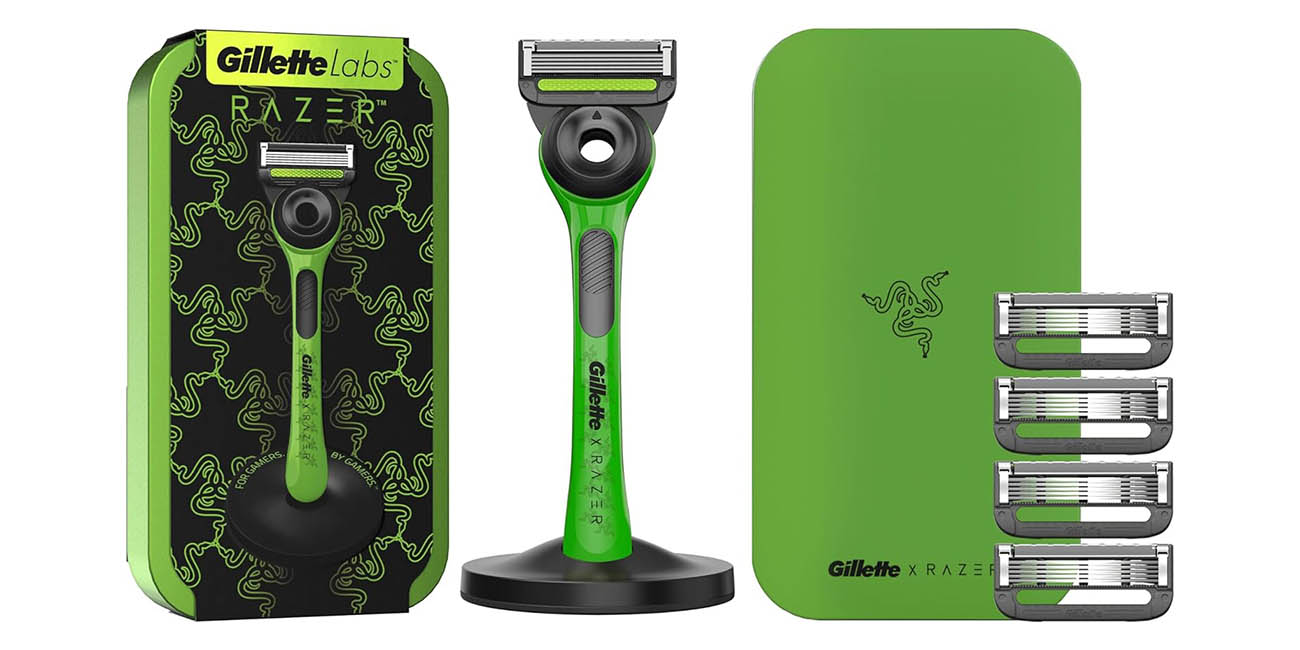 Chollo Maquinilla de afeitar Gillette Razer edición limitada con 5 cuchillas, estuche y base por solo 29,99€ con envío gratis (-33%)