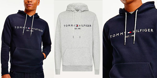 Chollo Sudadera Tommy Hilfiger Logo con capucha para hombre por sólo 53,95€ con envío gratis (-55%)