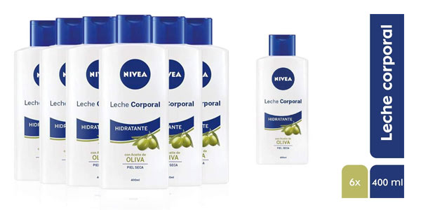 Chollazo Pack de 3 botes de crema hidratante corporal Nivea con aceite de oliva 300 ml por sólo 7,20€ ¡2,40€ cada una!