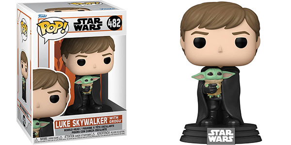 Chollo Funko Luke Skywalker con Grogu de The Mandalorian por sólo 8€ (-50%)