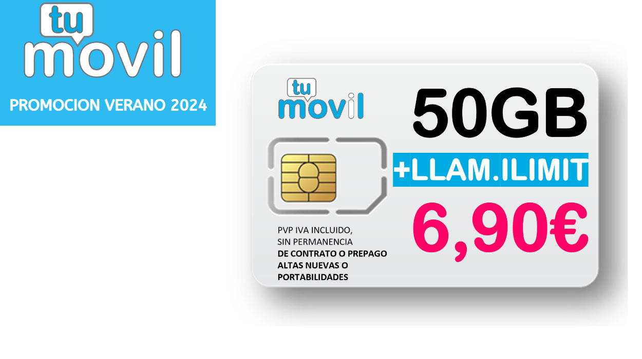 Promoción verano 2024: 50 GB + llamadas ilimitadas en tumovil