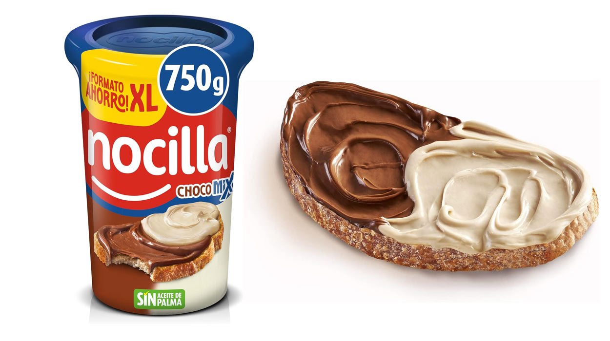 Chollo Pack x3 Tarrinas XL de Nocilla ChocoMix 750 gramos por sólo 12,38€ con oferta 3×2 ¡4,12€ cada una!