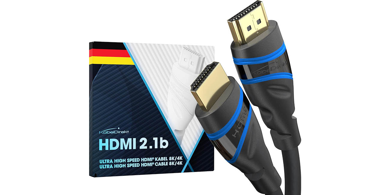 Chollo Cable HDMI 2.1 KabelDirekt 8K a 48 Gbps por sólo 7,41€ (-48%)