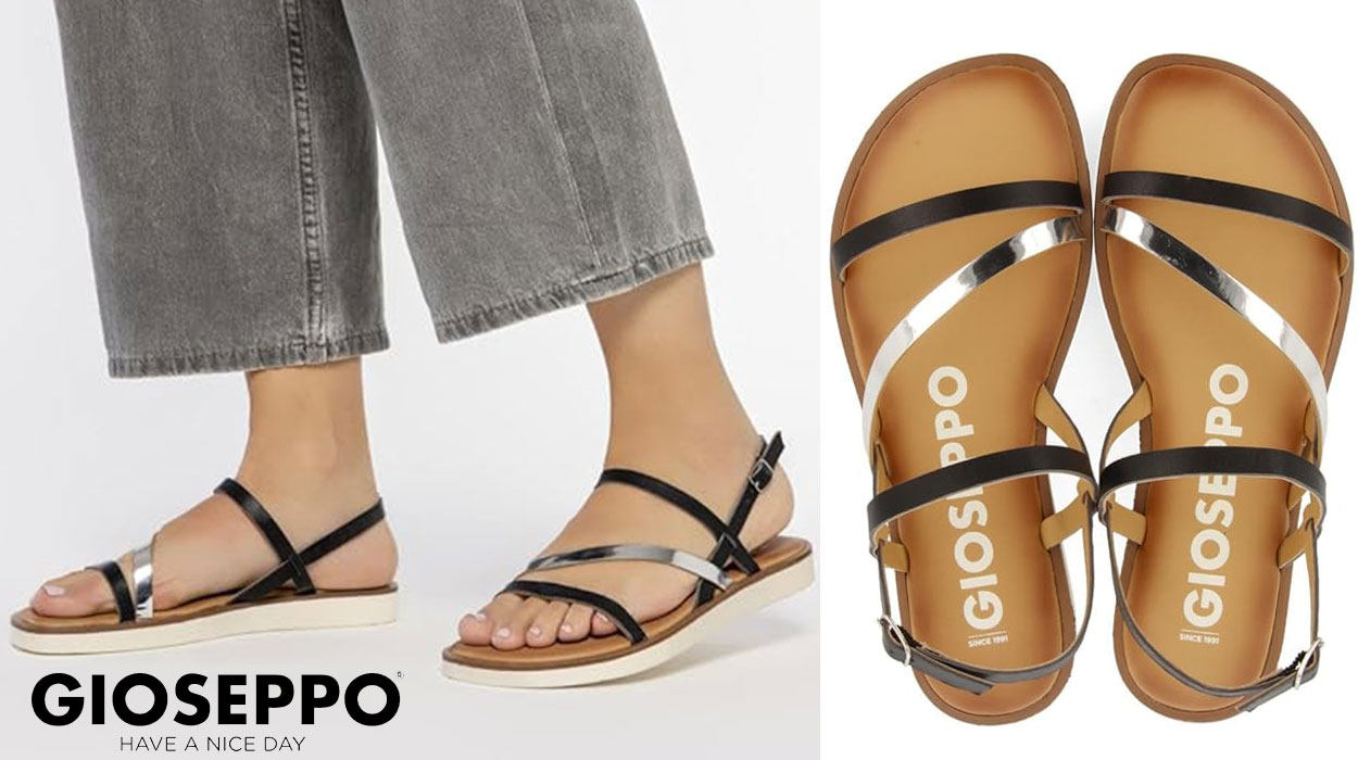 Chollo Sandalias de piel con tiras Gioseppo Carbis para mujer por sólo 29,95€ con envío gratis (-14%)