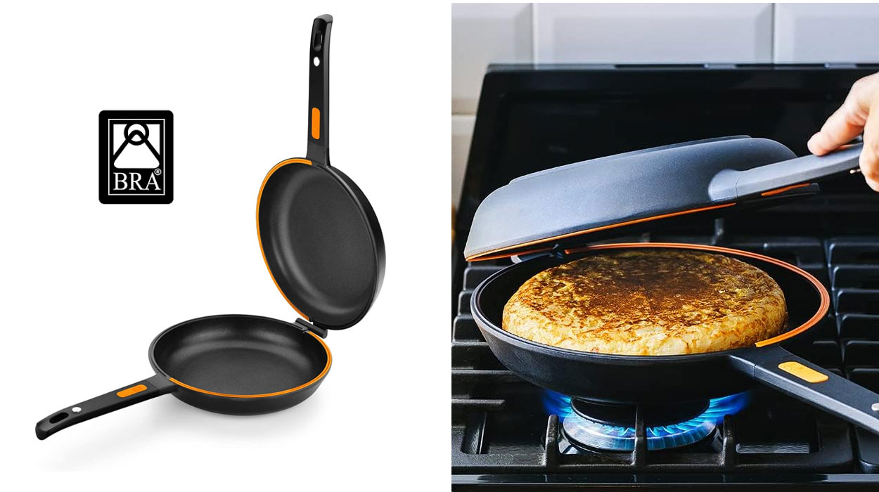 Chollo Sartén doble para tortilla BRA Efficient Duo de 26 cm por sólo 55,99€ con envío gratis (-45%)