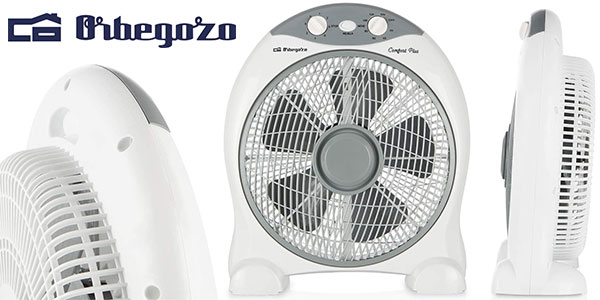 Chollo Ventilador Orbegozo Box Fan BF 1030 de 45 W por sólo 15,18€ (-35%)