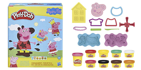 Chollo Play-Doh Peppa Pig con 9 latas y 11 accesorios por sólo 12,19€ (32% de descuento)