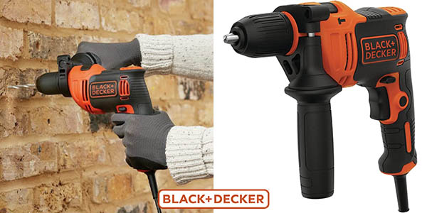 Chollazo Taladro percutor Black+Decker BEH200 de 500W por sólo 30,99€ con envío gratis (-56%)